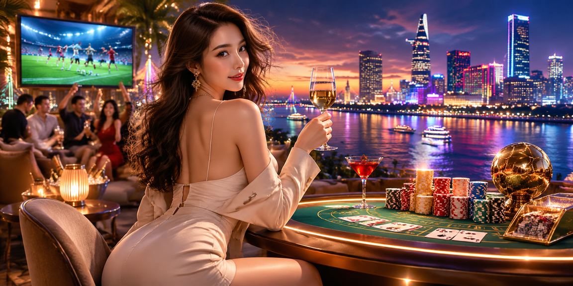 Người chơi đăng ký tài khoản tại game8jp trên bãi biển Sài Gòn